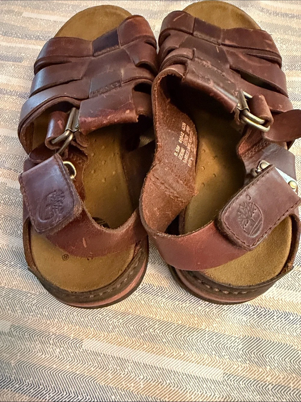Men's Brown Leather Fisherman Sandals
